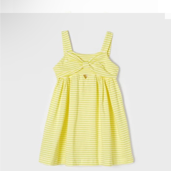 Mayoral white and yellow striped sundress size 3. - Picture 5 of 10